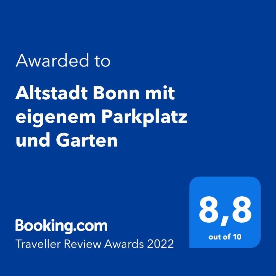 Altstadt Bonn Mit Eigenem Parkplatz Und Garten Eksteriør bilde